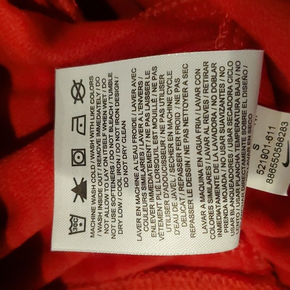 Nike The Athletic Dept Polyester Red Straight Leg Pants Women S - Picture 6 of 15